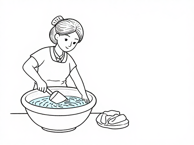 低温手洗在民间刺绣手绘稿养护中的核心作用