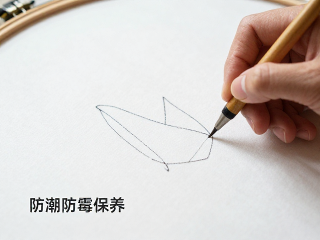 重工刺绣摆件制作，描稿纸与水消笔用法，防潮防霉保养指南