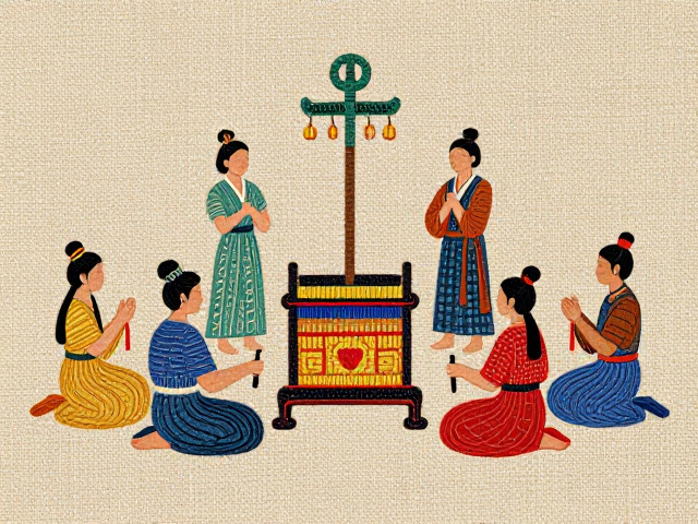 祭祀礼仪色彩体系的视觉解码与数值映射