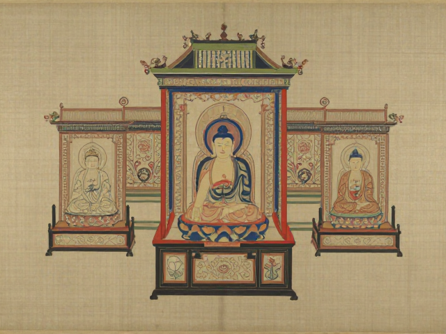 明代刺绣手绘稿揭秘，绫罗绸缎佛堂供品的绝美工艺与历史渊源