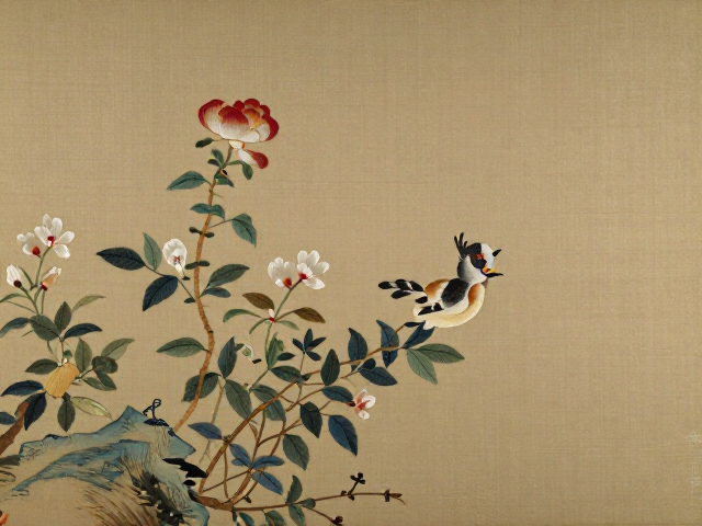 明代顾绣起源与花鸟山水题材，高定收藏级陈设指南