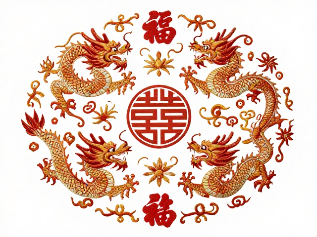 龙凤纹样的符号意义与构图逻辑