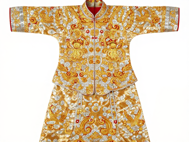 盘金绣服饰定制，银线勾勒吉祥图案，打造高端国风美学