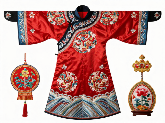 粤绣工艺体系下的垫绣服饰与宗教用品，传统非遗之美