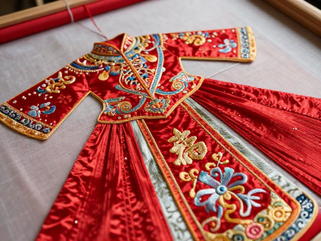 非遗刺绣传习所揭秘垫绣工艺，打造绝美婚庆礼服的文化底蕴