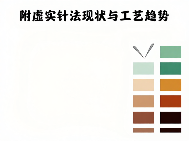 装饰画市场稳定，附虚实绣针法图解与配色卡，新手必看