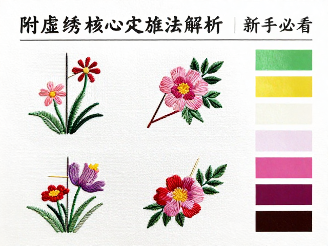虚实绣核心针法解析