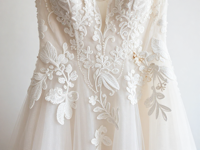 立体网纱刺绣婚纱礼服怎么洗？阴凉处晾干保养秘籍