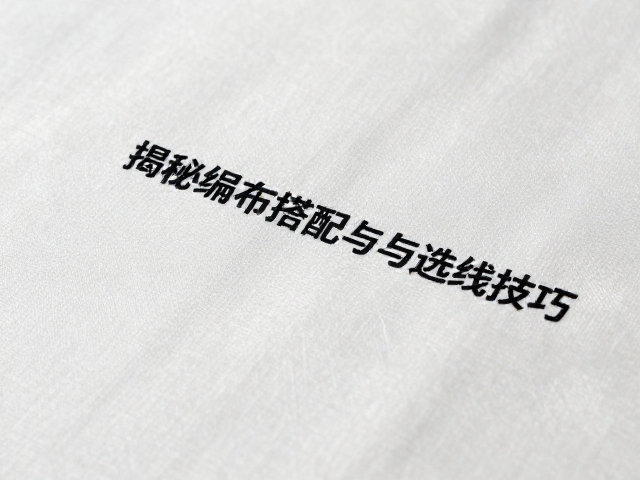 绣线材质辨析与预处理技巧