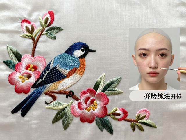 绣线劈丝训练与开脸技法详解