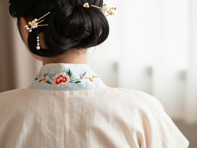 发簪珠饰与服饰风格的从属与点睛
