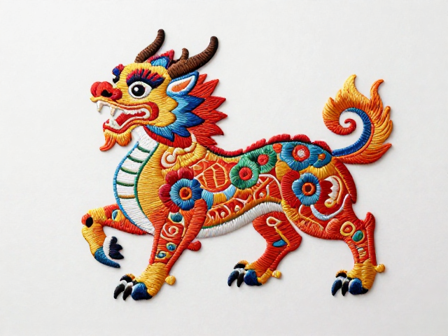现代语境下瑞兽刺绣的传承与创新