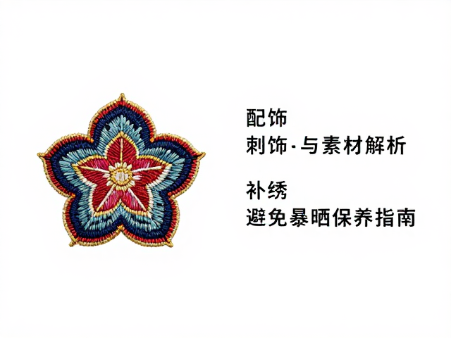 配饰刺绣形制与素材解析，补绣技巧与避免暴晒保养指南