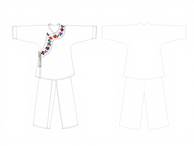 民间刺绣风格服装制作，描样纸设计与锁边工艺全解析