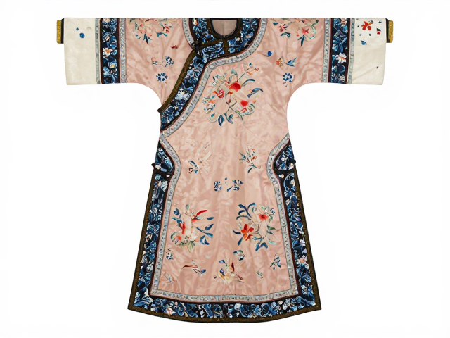 清代刺绣服装，吉祥色彩与花鸟草虫的绝美交融