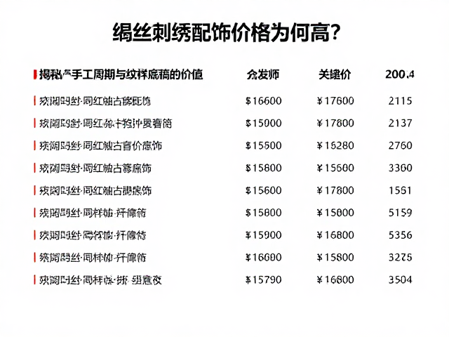 缂丝刺绣配饰价格为何高？揭秘手工周期与纹样底稿的价值