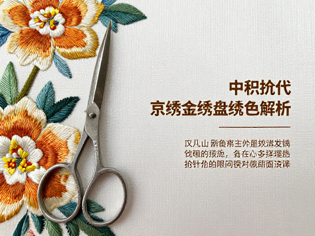 京绣金线盘绣特色解析，剪线工具与抢针技巧全指南