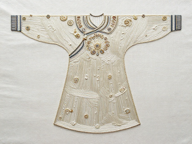缠针绣装饰画成品，线迹缠绕立体，探秘传统服饰刺绣产区匠心