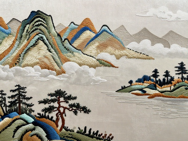 山水刺绣宗教纹样中式家装避光养护指南，需求稳定受青睐