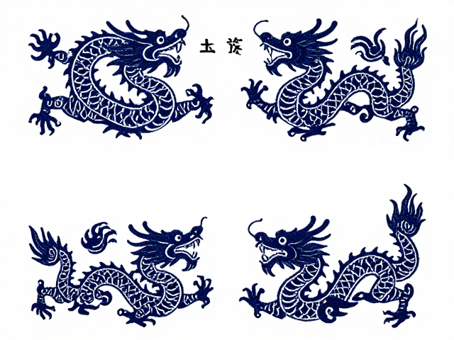 土家族织绣纹样解析，民族图腾中的龙凤纹美学与寓意