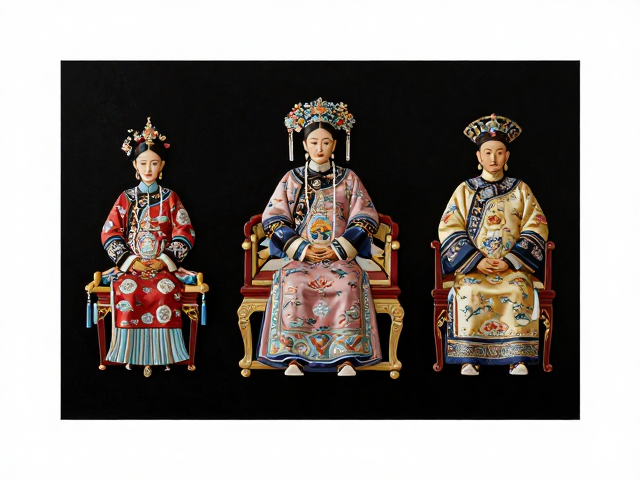 立体绣摆件形制，复刻宫廷摆设审美，打造高级感装饰画