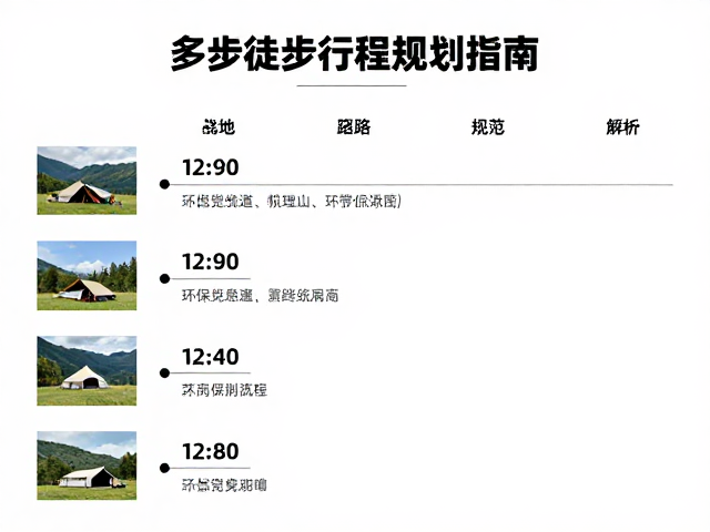 营地选址与环境保护规范