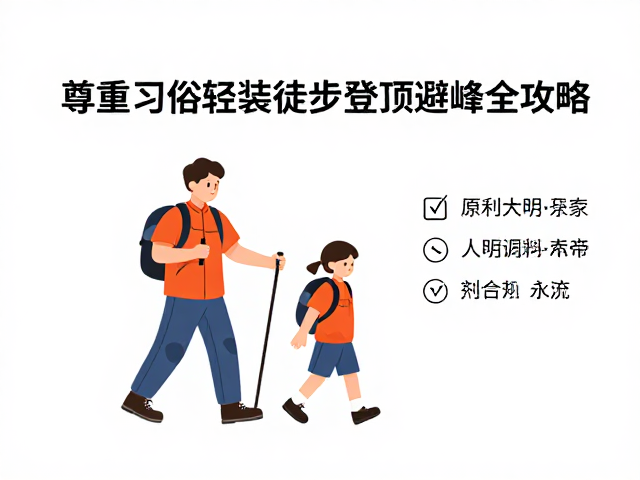 尊重自然习俗与文明行为规范