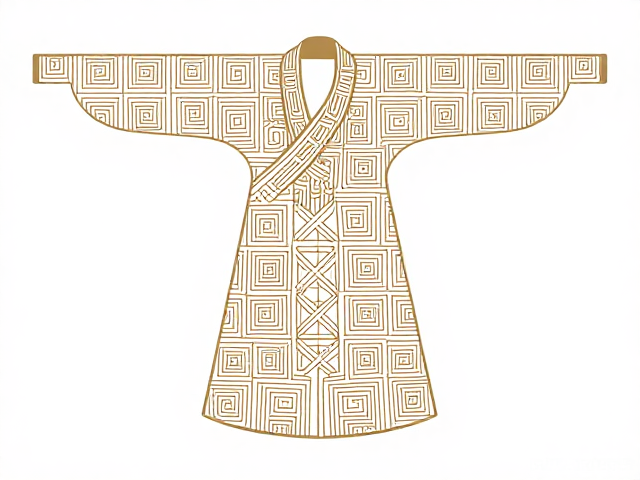 汉代刺绣矢量图解析，几何纹饰秩序美与汉风服饰定制灵感