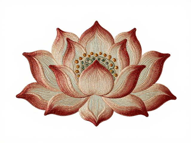 曹魏刺绣残片莲花化生，解读千年织绣工艺与吉祥寓意