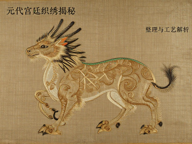 元代宫廷织绣揭秘，盘金绣技法整理与工艺解析