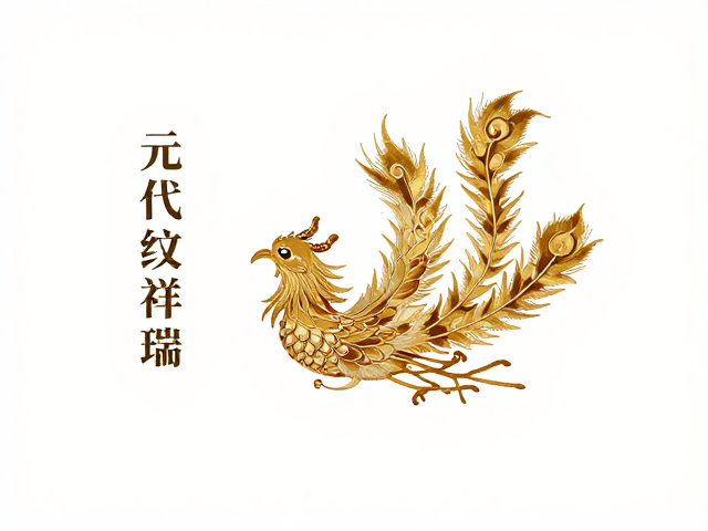 元代织金刺绣技法，盘金绣整理与凤纹祥瑞象征解析