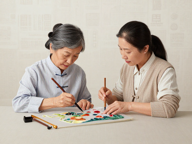 湘绣工艺礼品，师徒传承与院校并行，立体感突出