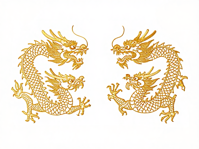 龙凤纹样的构图逻辑与线条规划