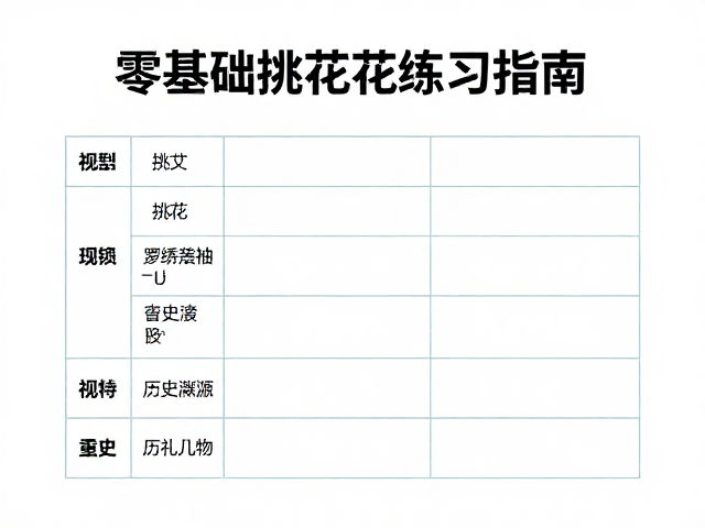非遗羌绣伴手礼，零基础挑花练习指南，解锁正宗挑花技艺