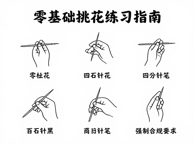 零基础挑花基础针法拆解