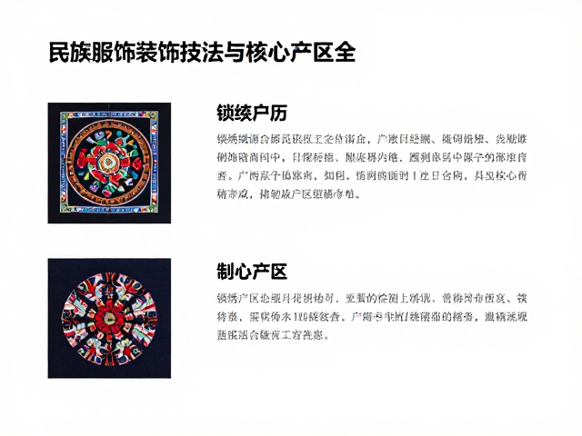 锁绣工艺详解，民族服饰装饰技法与核心产区全解析