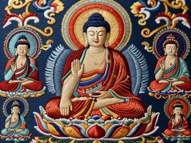 非遗堆绫绣技法，佛像造像中的民俗喜庆美学