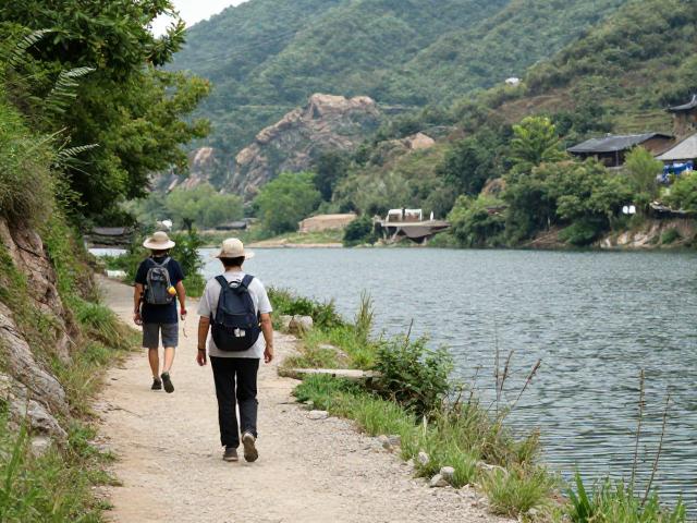 轻装徒步省时省力路线,湖畔河谷中老年休闲徒步指南