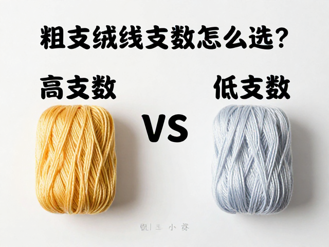 粗支绒线支数怎么选？毛绒刺绣线高支数VS低支数区别全解析