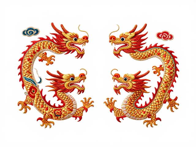 龙凤刺绣纹样寓意，非遗传承中的夫妻和美，见证东方浪漫美学