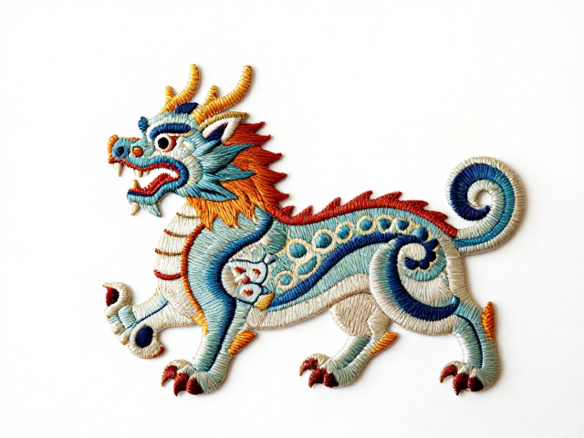 不同材质瑞兽刺绣的保养与维护