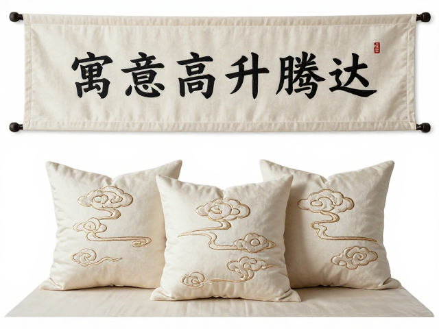 抱枕与桌旗的同频搭配逻辑