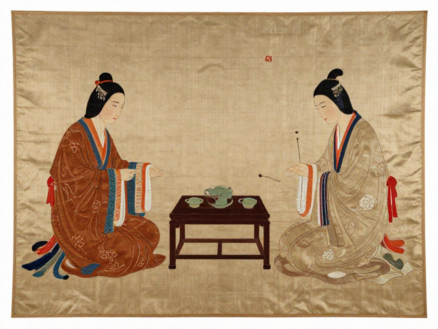 春秋战国刺绣挂幅，祭祀礼俗中的装饰美学与写实困境