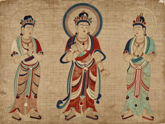 敦煌藏传佛教织绣遗存，元代刺绣非遗人物供养图探秘