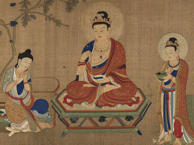 元代刺绣工艺定制，融合宗教艺术影响，兼具防虫防霉功效
