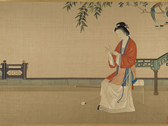 针法与意境：文人画意与女性心性的交融