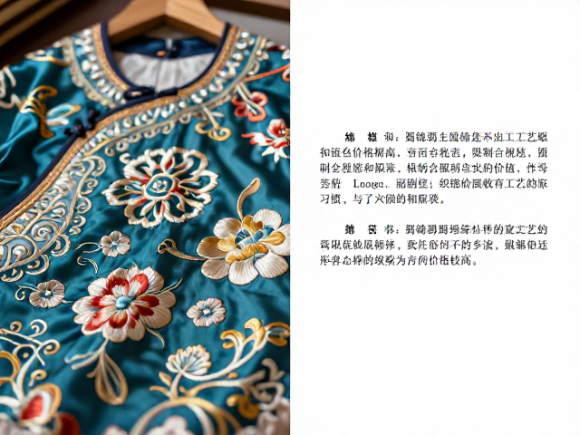 蜀锦蜀绣结合工艺解析，织绣复合服装为何价格较高？