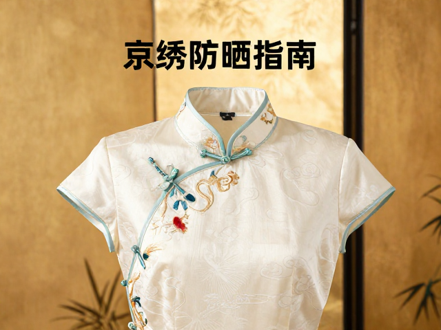 京绣旗袍汉服刺绣面料保养，屏风挂画避光防晒指南