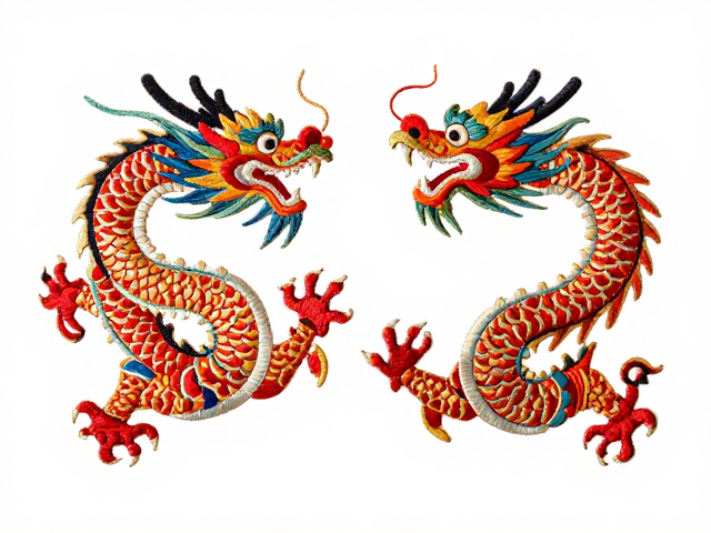 鲁绣龙凤纹样，浓烈色彩演绎喜庆民俗，传承非遗匠心之美