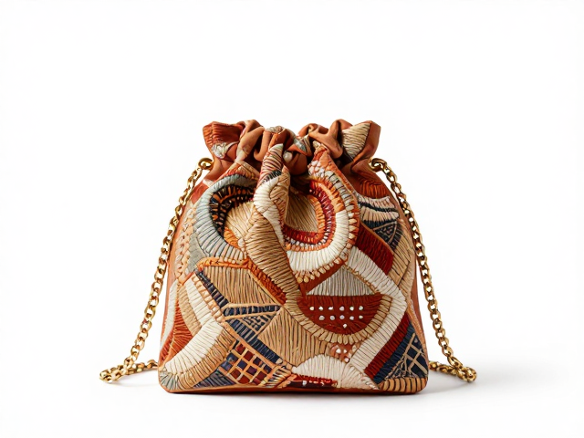 辫绣荷包配饰，锁链纹暖色系设计灵感与流行趋势